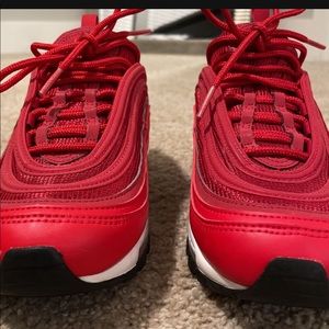 Nike Air Max 97. Worn once. Basically brand new, comfy, and great quality!